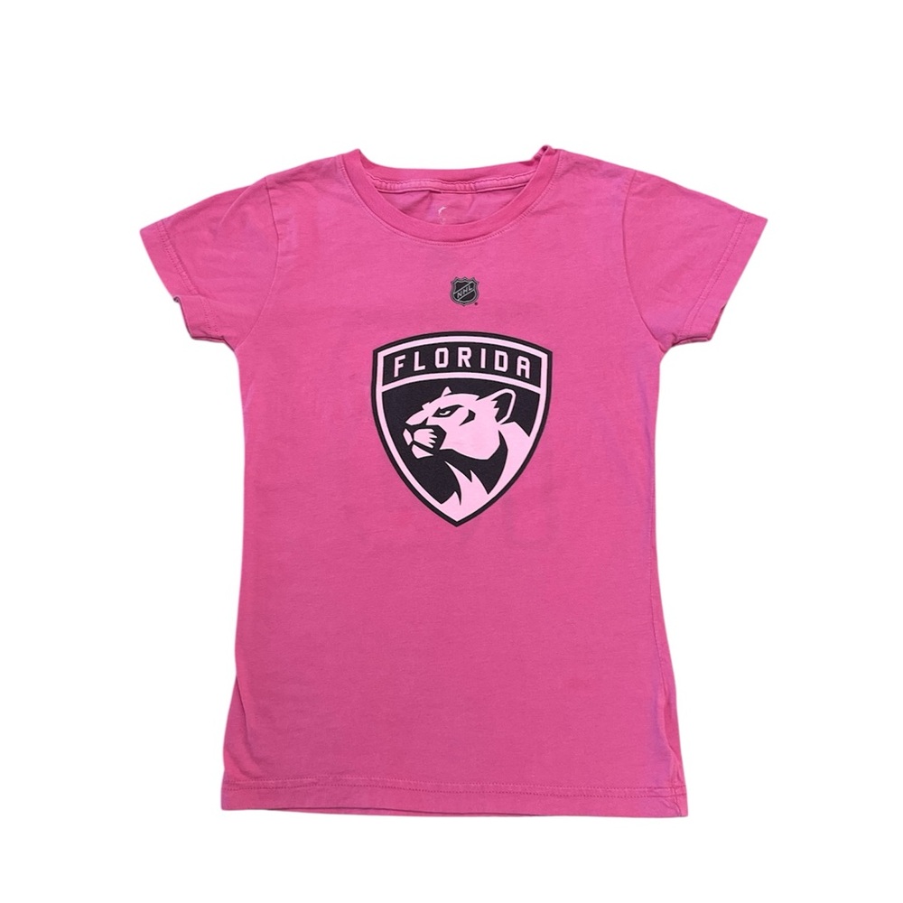 NHL Florida Girls Pink Short Sleeve Tee